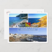IT Italien - Sizilien - Insel Marettimo - Aegadian Postkarte (Vorne/Hinten)