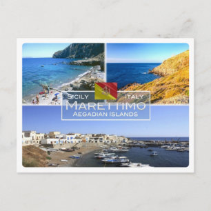 IT Italien - Sizilien - Insel Marettimo - Aegadian Postkarte