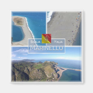 IT Italien # Sizilien - Naturschutzgebiet Marinell Magnet