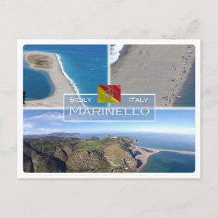 IT Italien - Sizilien - Naturschutzgebiet Marinell Postkarte