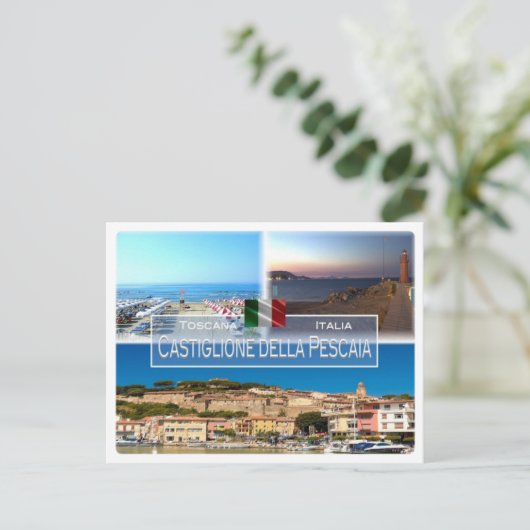 IT Italien - Toscana - Castiglione della Pescaia - Postkarte (Stehend Vorderseite)