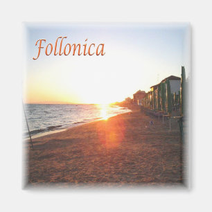 IT Italien # Toskana - Follonica - Sonnenuntergang Magnet