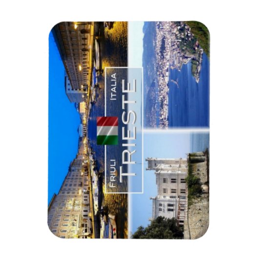 IT Italien - Triest - Castello Miramare - Magnet (Vertikal)