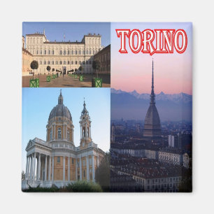 IT - Italien - Turin - Collage Mosaik Magnet
