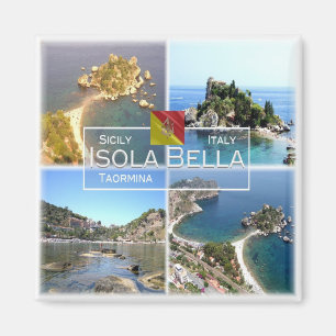 IT Italy # - Sizilien - Taormina - Isola Bella - Magnet