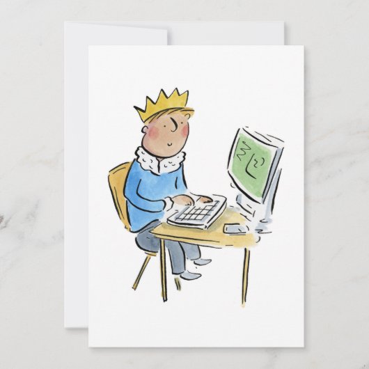 IT King Einladung (Vorderseite)