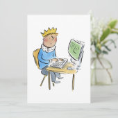 IT King Einladung (Stehend Vorderseite)