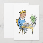 IT King Einladung (Vorne/Hinten)