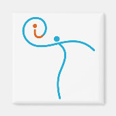 it-Logo 01, Cyan/Red Magnet (Vorne)