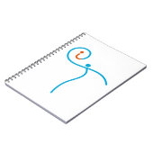 it-Logo 01, Cyan/Red Notizblock (Linke Seite)