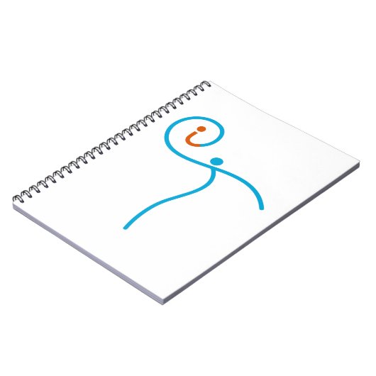 it-Logo 01, Cyan/Red Notizblock (Linke Seite)