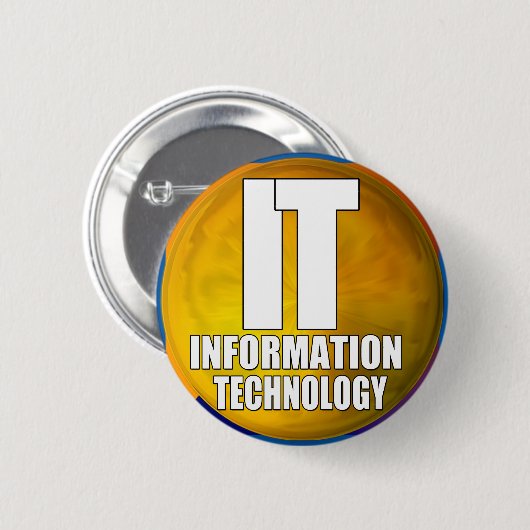 IT-LOGO - INFORMATIONSTECHNOLOGIE BUTTON (Vorne & Hinten)