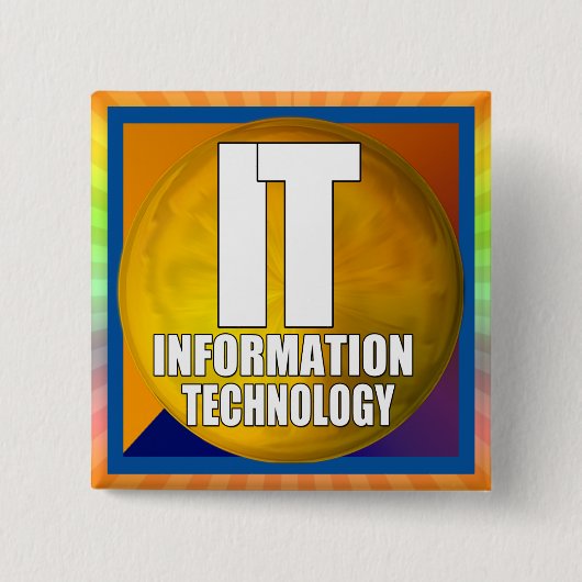 IT-LOGO - INFORMATIONSTECHNOLOGIE BUTTON (Vorderseite)