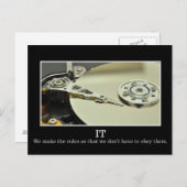 IT macht Regeln, um sie zu ignorieren Postkarte (Vorne/Hinten)