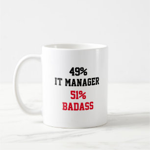 IT Manager Badass Kaffeetasse