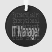 IT Manager Extraordinator Ornament (Rückseite)