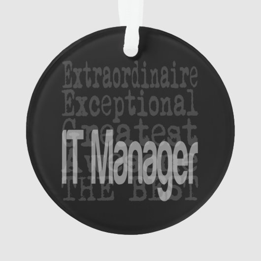 IT Manager Extraordinator Ornament (Rückseite)