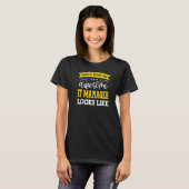 IT Manager Job Titel Mitarbeiter Funny Worker IT M T-Shirt (Vorne ganz)
