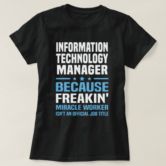 IT-Manager T-Shirt (Design vorne)