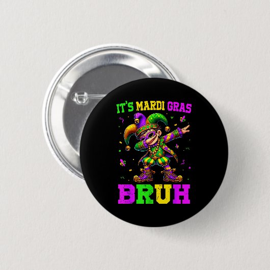 it mardi gras button (Vorne & Hinten)