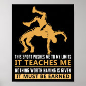 IT MUST BE EARNED Wrestling Poster (Vorne)