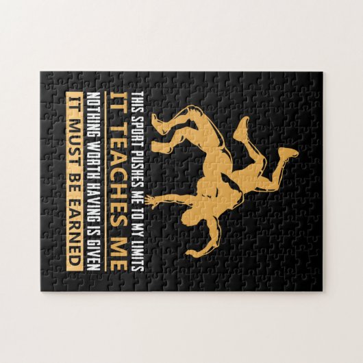IT MUST BE EARNED Wrestling Puzzle (Horizontal)