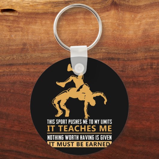 IT MUST BE EARNED Wrestling Schlüsselanhänger (Vorderseite)