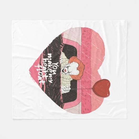 IT | Pennywise - Du machst mein Herz schweben Fleecedecke (Vorderseite (Horizontal))