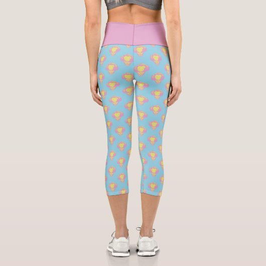 IT | Pennywise Pastell Head Pattern Capri Leggings (Rückseite)