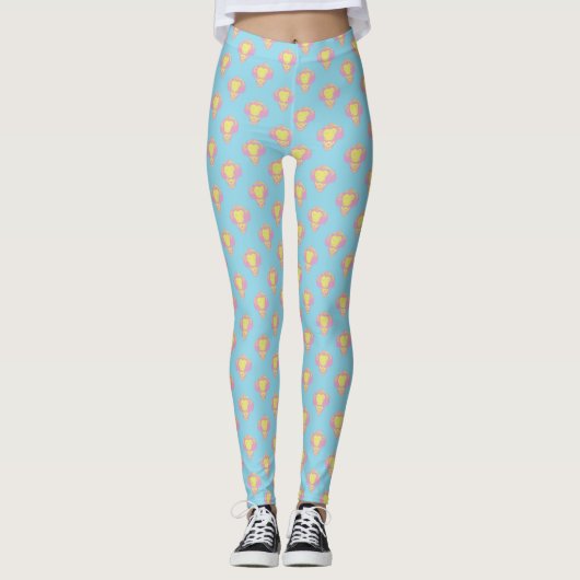 IT | Pennywise Pastell Head Pattern Leggings (Vorderseite)