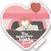 IT | Pennywise - You Make My Heart Float Aufkleber (Vorderseite)