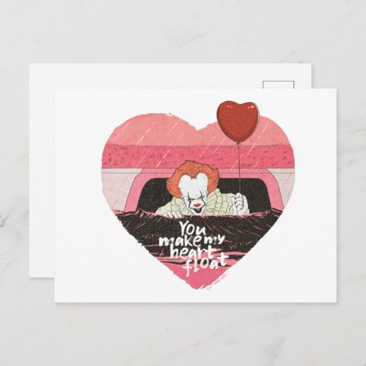 IT | Pennywise - You Make My Heart Float Postkarte (Vorne/Hinten)