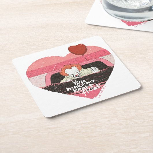 IT | Pennywise - You Make My Heart Float Rechteckiger Pappuntersetzer (angewinkelt)