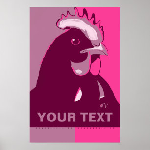 IT Pink Camouflage Pop KUNSTSTOFF Poster