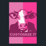 IT Pink Pop Art Cow Poster ZEIGEN<br><div class="desc">Dieses Mohnplakat mit IHREM CUSTOM-TEXT und unserem klassischen Pop-Headshot in rosa Camouflage ist für den Kern vegan und ein Schrei an unsere Rinderfreunde. Dieses handgezeichnete Design von Armagarden verwendet moderne Farbtöne, um von jeder Wand, auf die man sie wirft, Pop! Besuchen Sie unseren Blog auf Armagarden.co für veganes Equipment und...</div>