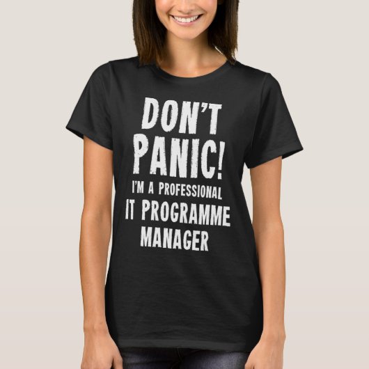 IT-Programmmanager T-Shirt (Vorderseite)