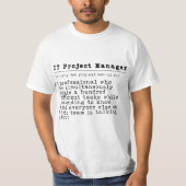 IT-Projektmanager - "Chaos-Koordinator" T-Shirt (Vorderseite)