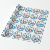 It’s a Boy Baby Shower Sticker Geschenkpapier (Ungerollt)