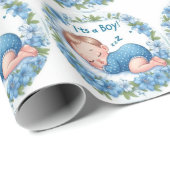 It’s a Boy Baby Shower Sticker Geschenkpapier (Rolleneckpunkt)