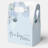 It’s A Boy Blue Floral Baby Shower Geschenkschachtel (Geöffnet)
