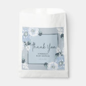 It’s A Boy Blue Floral Baby Shower  Geschenktütchen (Vorderseite)