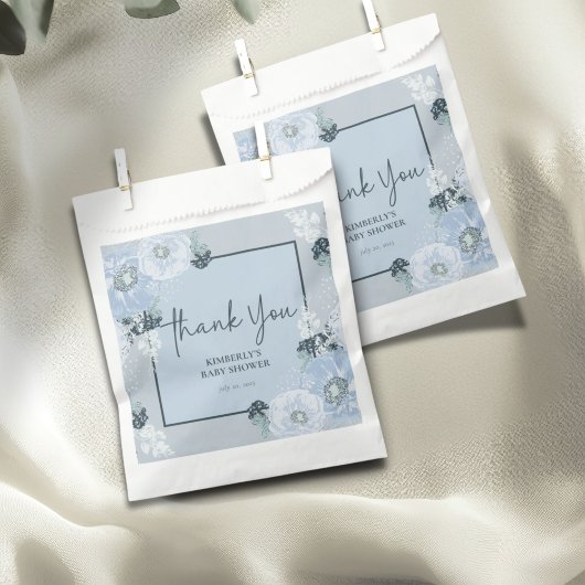 It’s A Boy Blue Floral Baby Shower  Geschenktütchen