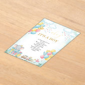 It’s a Boy Cute Baby Shower Invitation Card Acryleinladungen (Ablage )