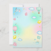 It’s a Boy Cute Baby Shower Invitation Card Einladung (Rückseite)