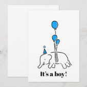 It’s a boy  feiertagskarte (Vorne/Hinten)