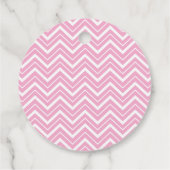 ׳It’s a Girl׳ Classic Pink Baby Shower Geschenkanhänger (Rückseite)