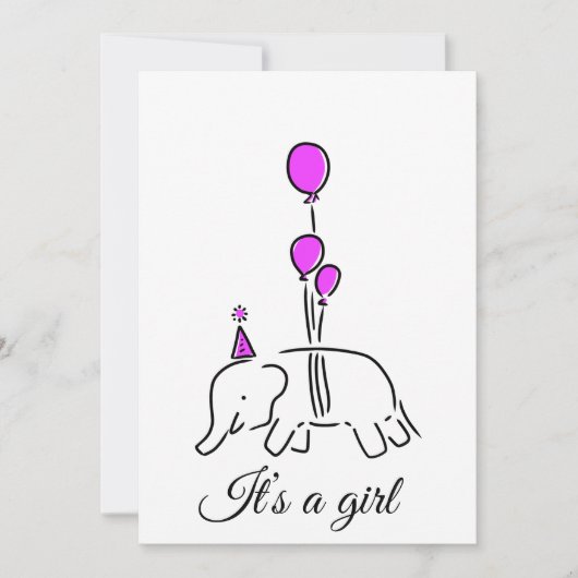 It’s a girl einladung (Vorderseite)