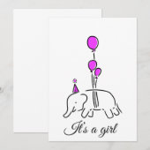 It’s a girl einladung (Vorne/Hinten)