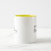 It’s a Twin Thing Modern Matching Twinning Design Zweifarbige Tasse (Mittel)