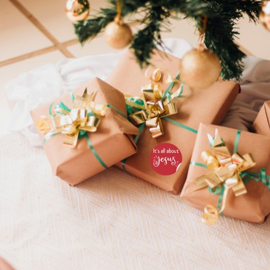 It’s All About Jesus – Christmas Sticker #02